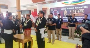 Jelang Satu Abad Terate Emas, Ketua Cabang PSHT Ngawi Bersama Ribuan Pesilat Sambut Kirab Budaya Nusantara