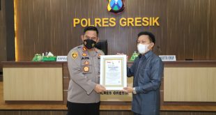 Polres Gresik Diganjar Penghargaan Presisi Award oleh LEMKAPI