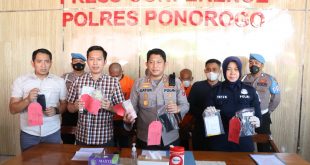 Polres Ponorogo Ringkus 3 Orang Pengepul Dan Pengecer Judi Togel Online