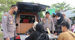 Polres Ponorogo Berikan Layanan Kepada Masyarakat Saat Car Free Day