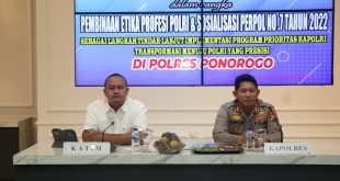 Polres Ponorogo Gelar Pembinaan Etika Profesi Polri Semester II 2022