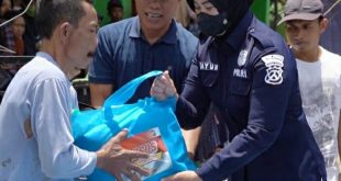 HUT Humas Polri Ke 71, Polres Ponorogo Salurkan Sembako Kepada Warga Terdampak Bencana Longsor