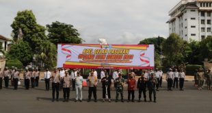 Apel Gelar Pasukan, 300 Personil Siap Amankan Nataru 2022 di Ponorogo