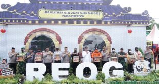 Irwasda Polda Jatim Kunjungi Pos Ops Lilin Semeru 2022 Di Ponorogo