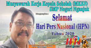 MKKS SMP Negeri Nganjuk Mengucapkan Selamat Hari Pers Nasional Tahun 2023