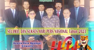 Pemerintah Beserta Perangkat Desa Ngampel Mengucapkan Selamat Hai Pers Nasional Tahun 2023