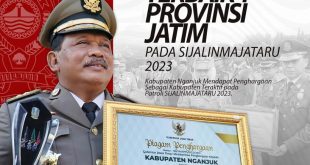 Satu Lagi Prestasi Nganjuk, Terbaik 1 Sijalinmajataru Jatim 2023