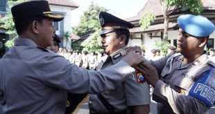 Polres Ponorogo Gelar Sertijab Kapolsek Dan Pengukuhan Kasihumas 