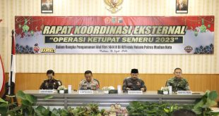 Dalam Rangka Pengamanan Hari Raya Idul Fitri 1444 H Polres Madiun Kota Gelar Rakor Eksternal Operasi Ketupat 2023