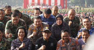 Wujudkan Sinergitas dan Soliditas TNI-POLRI, Ribuan Prajurit Padati Lapangan Rampal Kota Malang