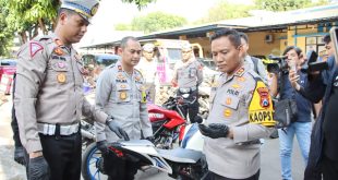 Polres Tuban Amankan Ratusan Motor Tidak Sesuai Standart