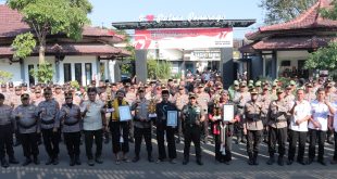 Kapolres Ponorogo AKBP Wimboko Pimpin Apel Satkamling