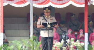 Karoops Pimpin Pelantikan Pengambilan Sumpah Diktuk Bintara Polri Gelombang I T.A 2023 SPN Polda Jatim