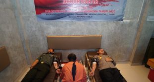 Peringati HUT Polwan Ke-75, Polres Ponorogo Gelar Donor Darah