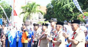 Dandim Ponorogo Hadiri Pembukaan Lomba Defile Dalam Rangka HUT ke 62 Gerakan Pramuka Tahun 2023