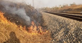 KAI Daop 7 Imbau Masyarakat Tidak Membakar Sampah, Ilalang, Bekas panen di Sekitar Jalur KA