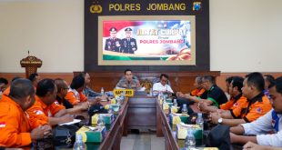 Jumat Curhat Kapolres Jombang dengan Relawan Kebencanaan