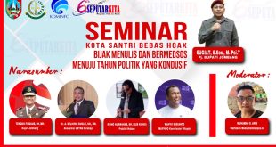 Live Streaming, Seminar Kota Santri Bebas Hoax