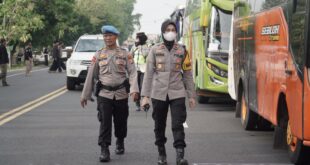 Polres Ponorogo Antisipasi Pemberangkatan Pengurus & Warga PSHT Cab Ponorogo Dalam Rangka Pemilu Damai