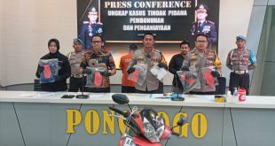 Polres Ponorogo Berhasil Ungkap Kasus Pembunuhan Dengan Rekayasa Laka Lantas