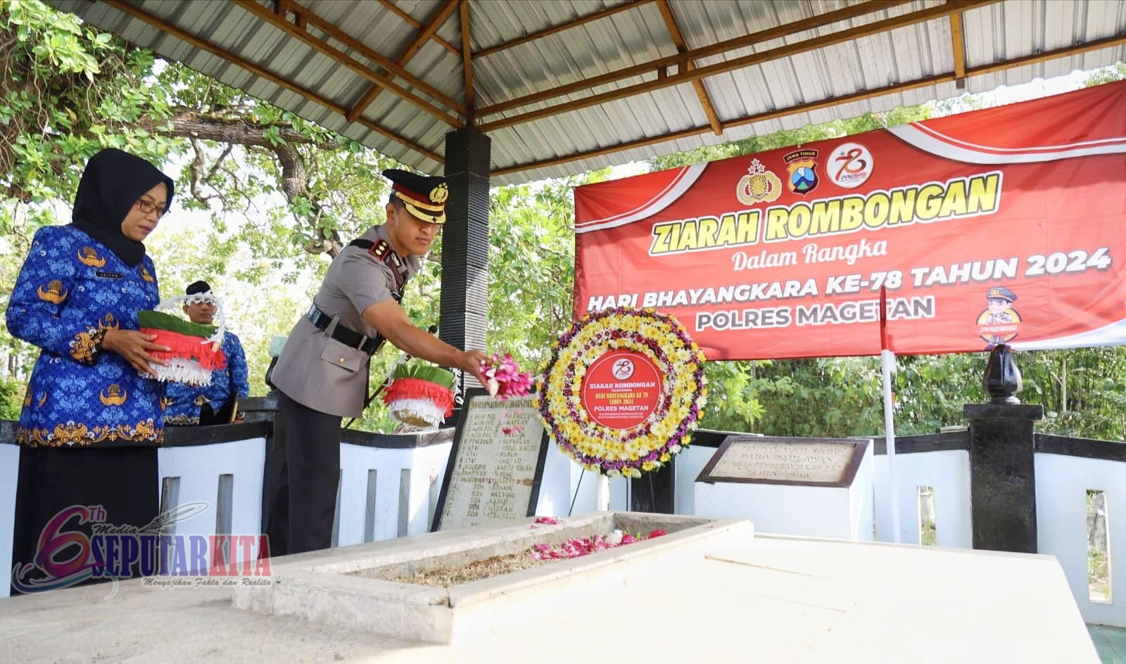 Peringati Hari Bhayangkara Ke Polres Magetan Ziarah Ke Tmp Yudhonegoro Dan Makam Pahlawan