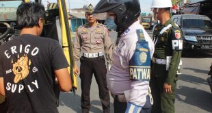 Satlantas Polres Ponorogo Gelar Pemeriksaan Kendaraan Umum dan Angkutan Barang