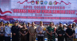 Kapolres Ponorogo Pimpin Apel Gelar Pasukan Operasi Mantab Praja Semeru 2024