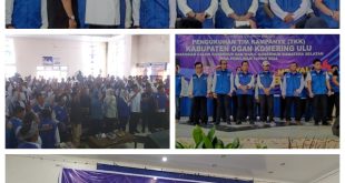 Pengukuhan Tim Kampanye (TKK) Kabupaten OKU Pasangan Cagub dan Cawagup Sum-Sel pada pemilihan 2014