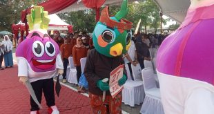 KPU Nganjuk Serah Terima Kirab Maskot Pilkada 2024