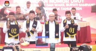 KPU Sampang Undi Nomor Urut Paslon Bupati & Wakil Bupati Sampang Tahun 2024