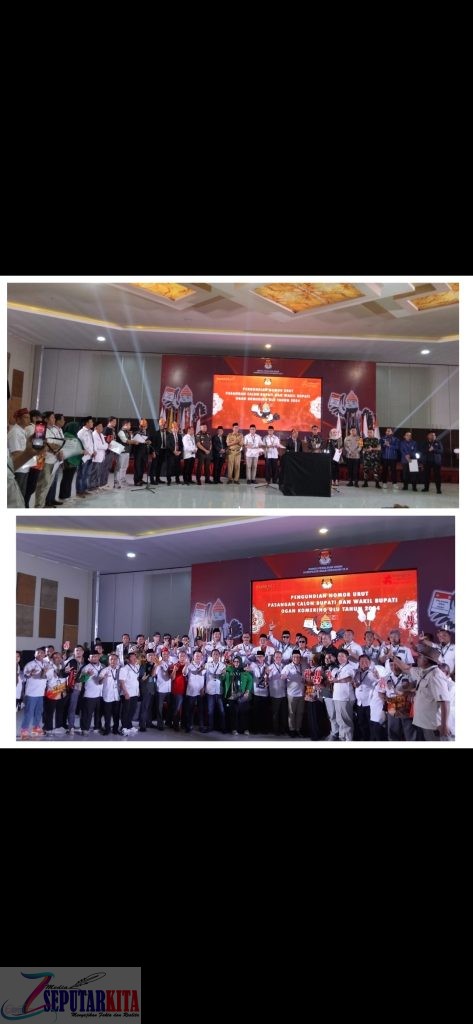 KPU OKU Adakan Rapat Pleno Penetapan Nomor Urut Calon Bupati dan Wakil Bupati OKU, Bertaji Nomor urut 2
