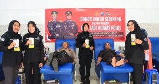 Peringati HUT Humas Polri, Polres Ponorogo Gelar Donor Darah