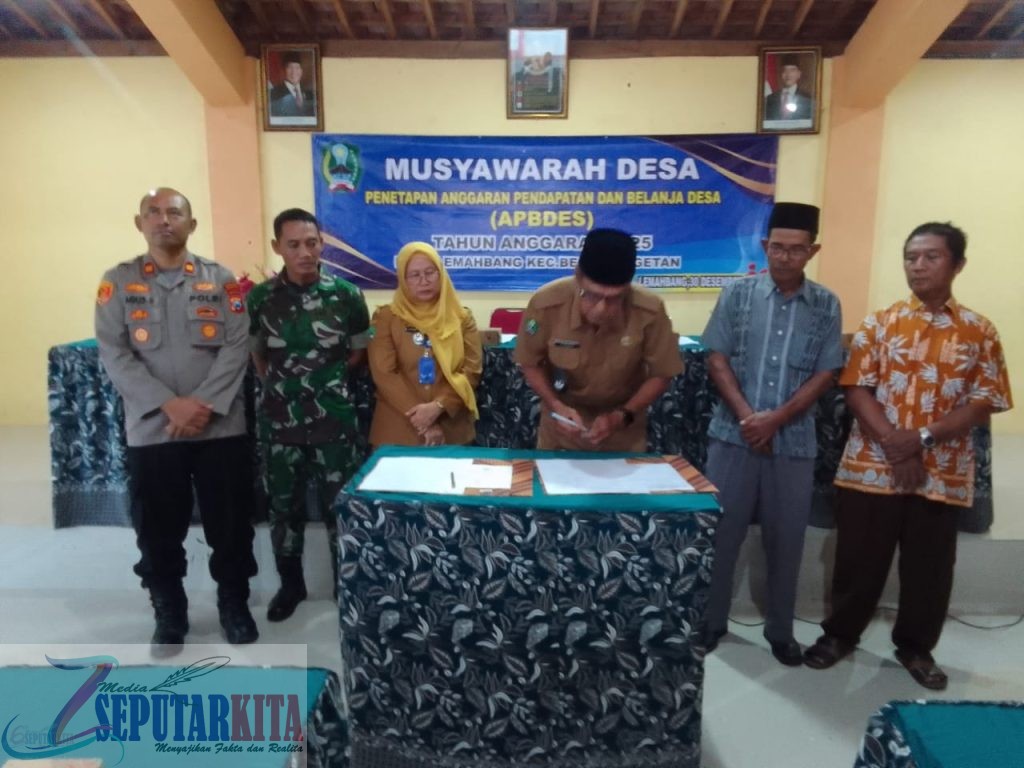 Penetapan APBDes Desa Lemahbang Kec. Bendo Kab. Magetan