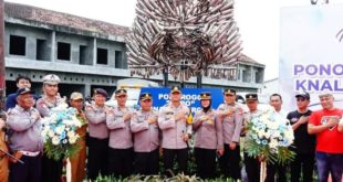 Kapolres Ponorogo Resmikan Monumen Reog Dari Knalpot Brong