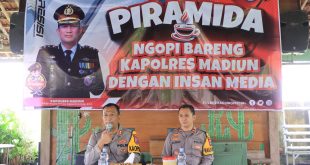 Tingkatkan Sinergitas, Kapolres Madiun Gelar Piramida Bersama Awak Media