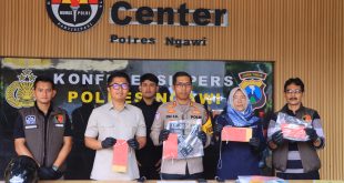 Terancam 7 Tahun Penjara, Dua Pelaku Curanmor 6 TKP diamankan Polres Ngawi