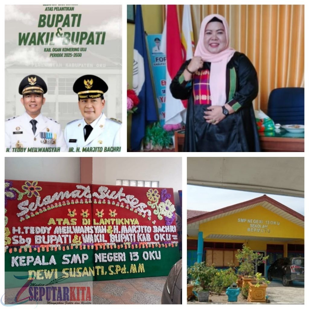 Kepala SMP N 13 OKU Mengucapkan Selamat Atas Pelantikan Bupati Dan Wakil Bupati OKU Periode 2025 – 2030