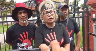 Aliansi LSM Salam Lima Jari Gelar Aksi Demo Di Nganjuk