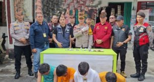 Operasi Pekat Musi 2025 Polres OKU Gerbek Kampung Narkoba di Pasar Baru Kecamatan Baturaja Timur Kab. Oku