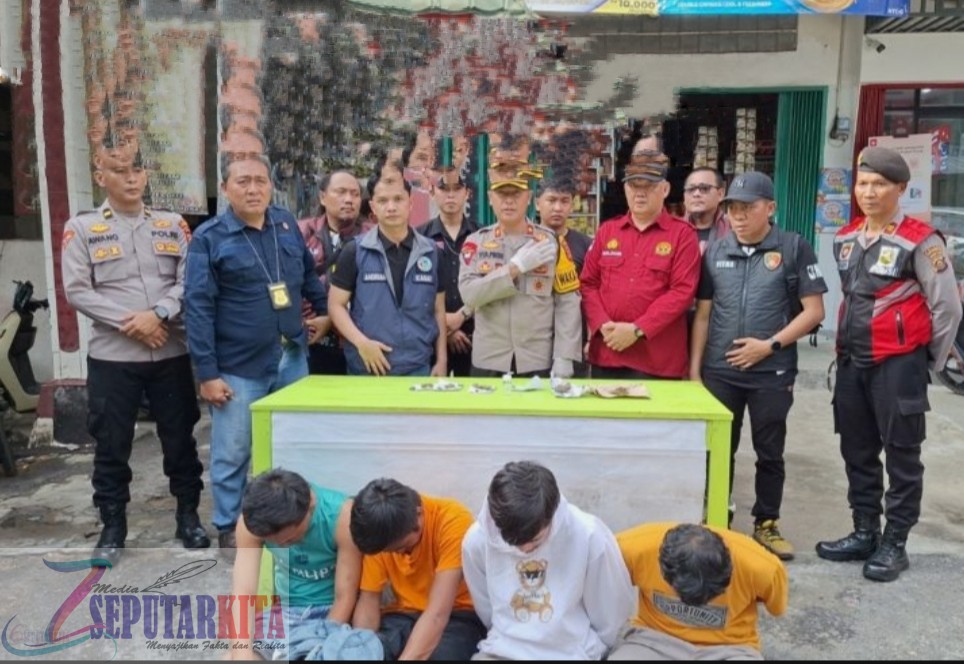 Operasi Pekat Musi 2025 Polres OKU Gerbek Kampung Narkoba di Pasar Baru Kecamatan Baturaja Timur Kab. Oku
