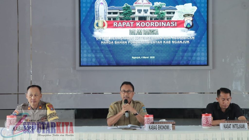 Pastikan Stok Aman, Polres Nganjuk Gelar Rakor Stabilitas Harga Jelang Ramadhan