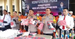 Polres Nganjuk Ungkap Ratusan Kasus Dalam Operasi Pekat Semeru 2025