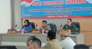 Polres Nganjuk Gelar Rakor Lintas Sektoral Jelang Operasi Ketupat Semeru 2025