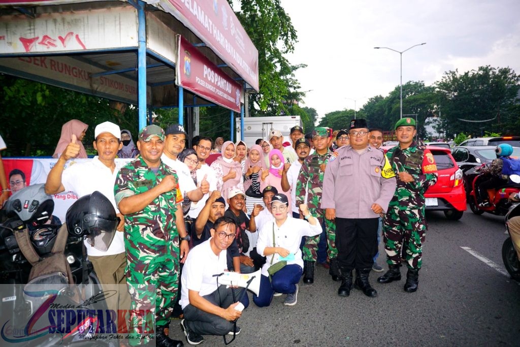 Sinergi Tiga Pilar di Medokan Ayu Rungkut Bantu Bagikan 2025 Takjil