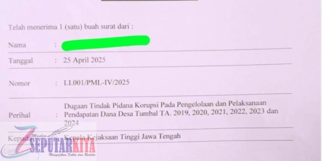 Dugaan Pengelolaan Dana Desa Tanpa Transparansi di Desa Tumbal, Comal