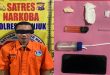 Satresnarkoba Polres Nganjuk Tangkap Pengedar Sabu di Halaman Bank