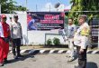 Tegas Lawan Premanisme, Polres Nganjuk Gencarkan Imbauan Lewat Banner di Titik Rawan