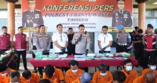 Polresta Banyuwangi Berhasil Ungkap Kasus Narkoba Sita 2 Kilogram Sabu