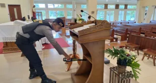 Polisi Lakukan Pengamanan 67 Gereja di Malang Saat Perayaan Kenaikan Isa Almasih*