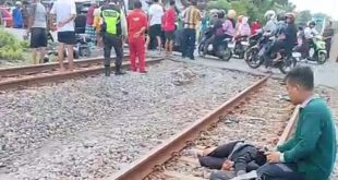 Kereta Api(KA) Malioboro Tabrak 8 Motor, Tiga Tewas di Tempat